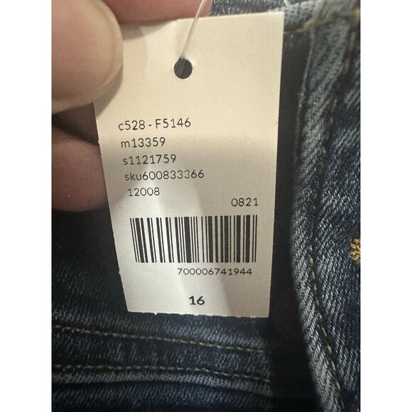 Lane Bryant High Rise Blue Denim Jeggings Size 16 - Picture 2 of 12